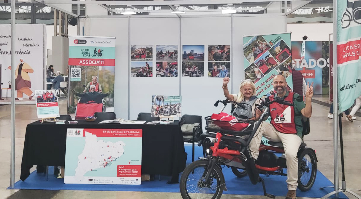 L'estand d'En Bici Sense Edat a la FIRA GRAN 2024