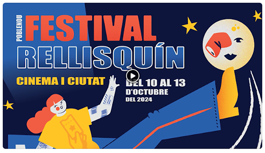 Cartell del Festival Rellisquín - enllaç al tràiler del curtmetratge d'EBSE
