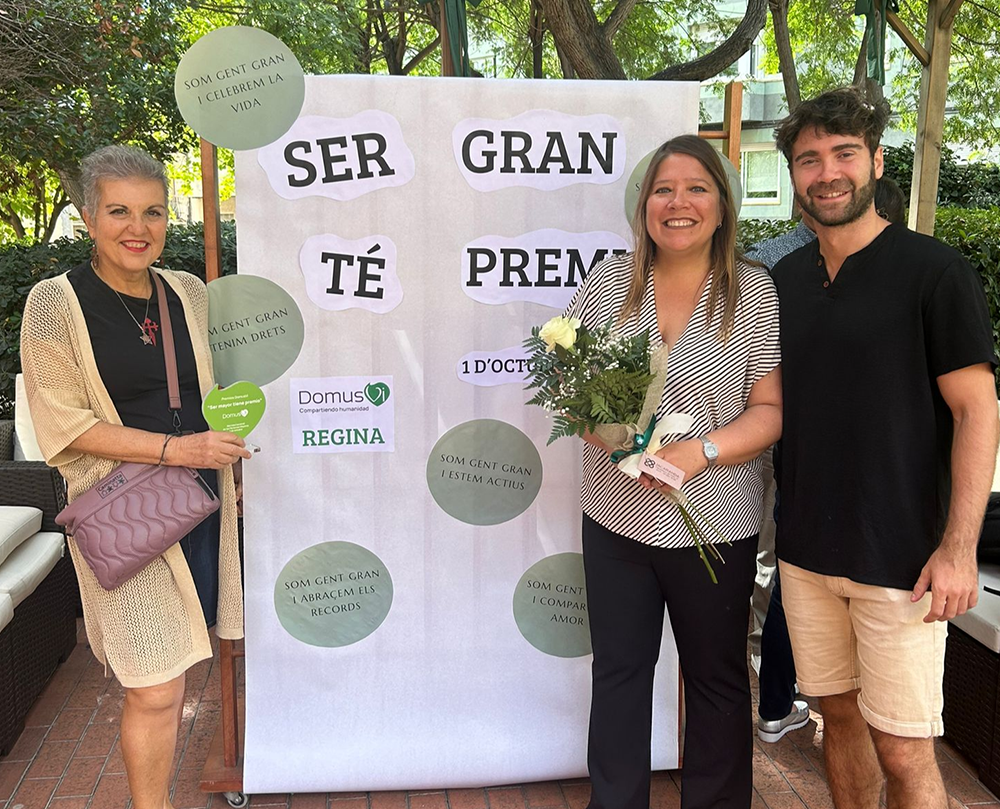 Imatge de l'equip d'EBSE present al gualardó DomusVI