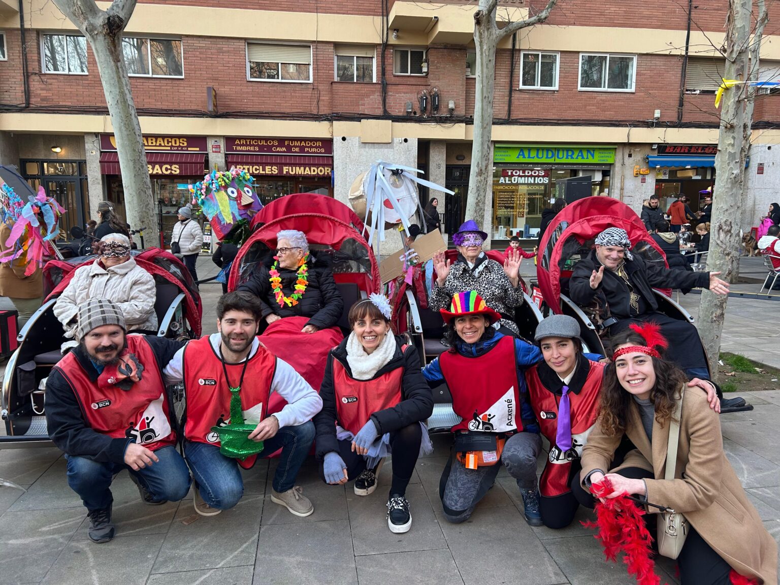 Imatge de la caminada en la primera Trobada de voluntariat de 2024