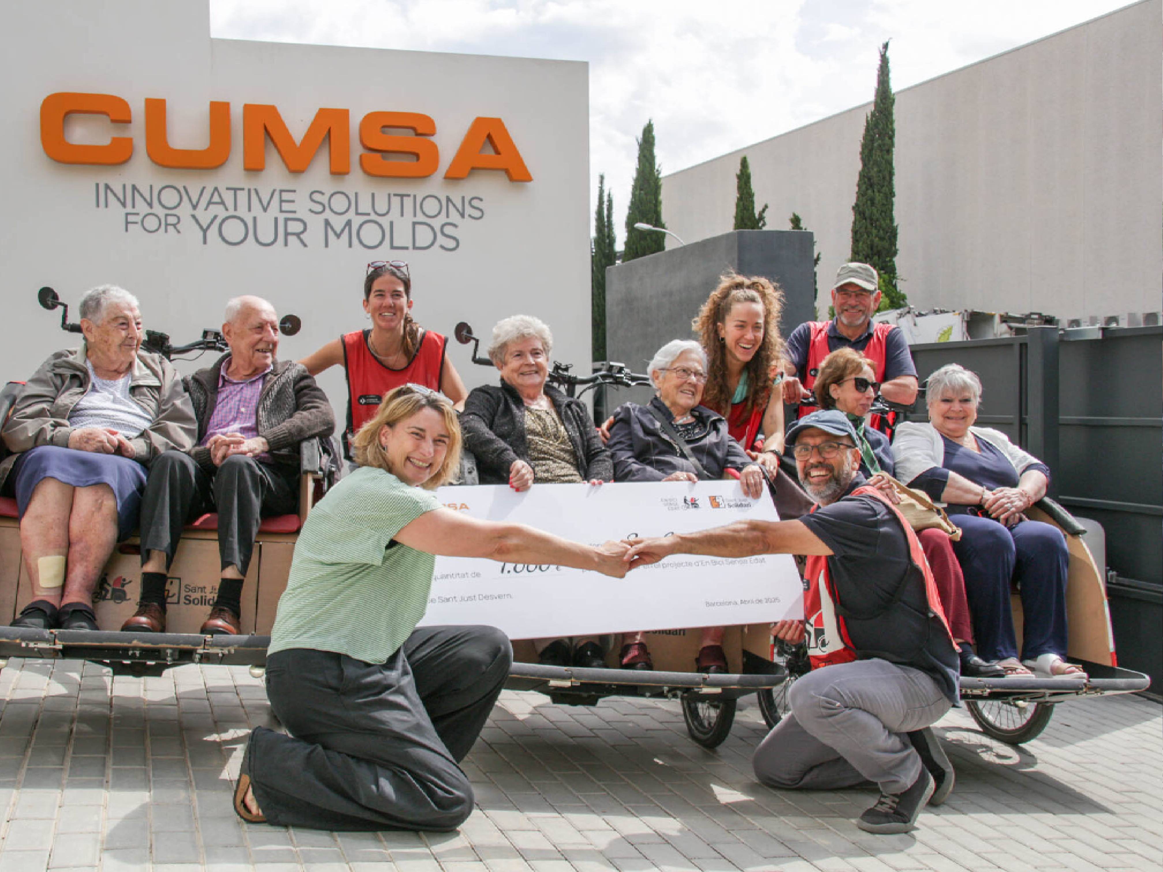 #EBSESantJust visita la multinacional CUMSA per agrair el seu donatiu a l’associació