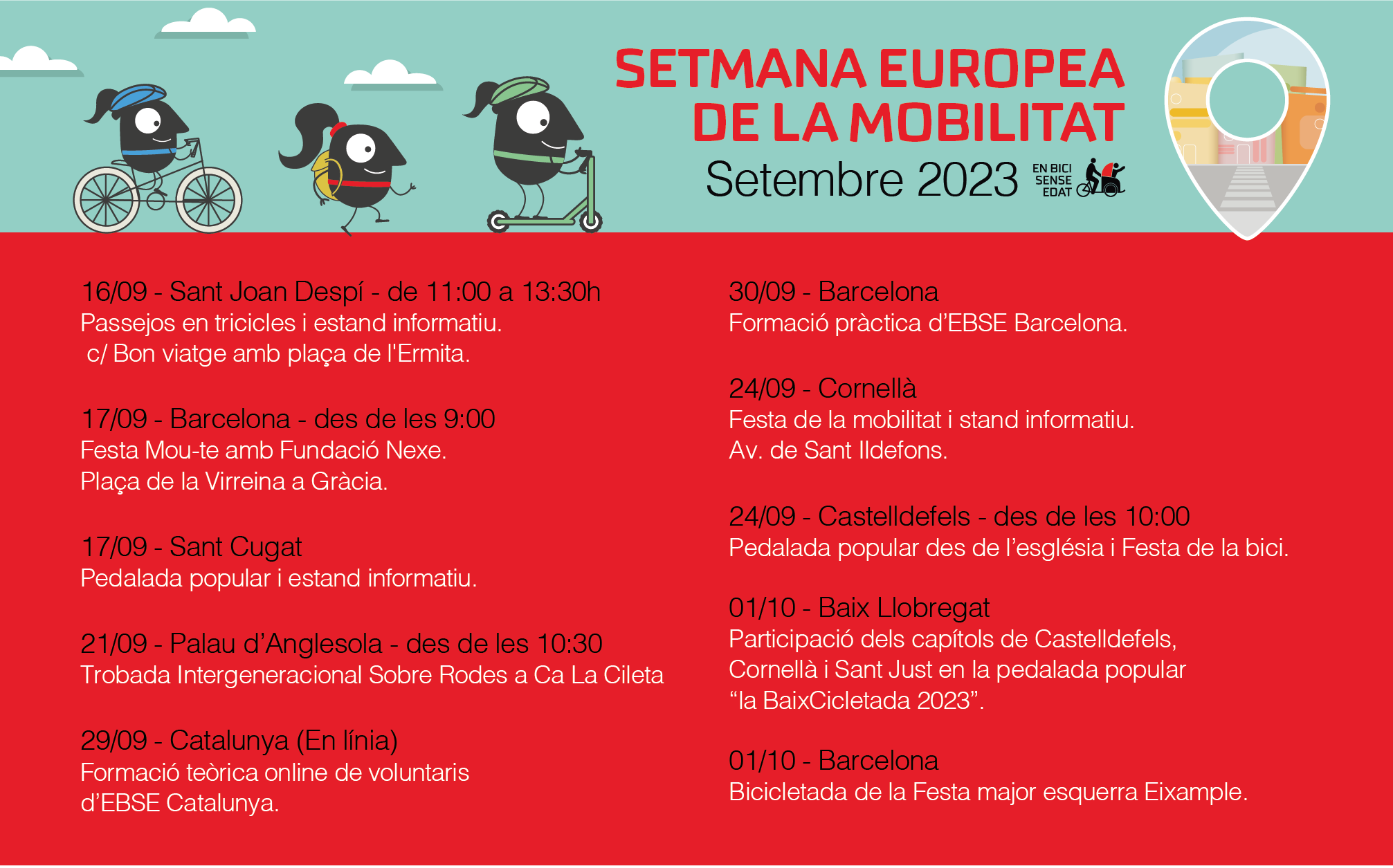 Participem a la SEM a diferents punts del territori